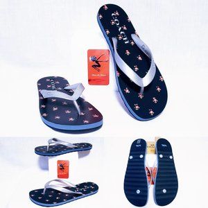 🆕Auth Coach Floral Print Zak Flip Flops, size 5/6